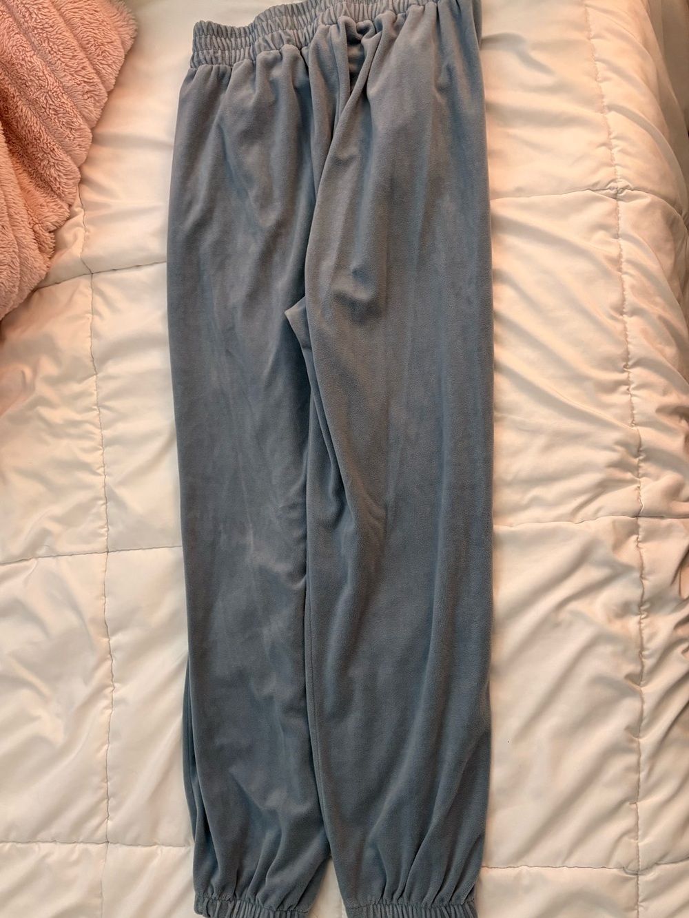 Relaxed Elastic-Waist Joggers in Slate Blue